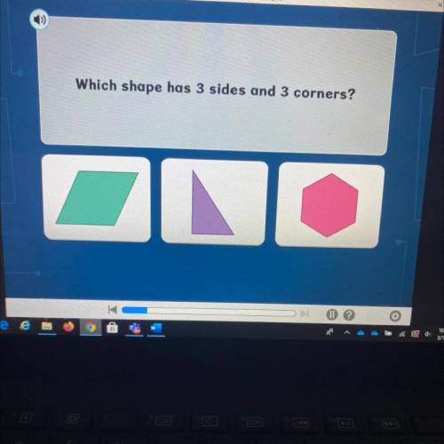 Which shape has 3 sides and 3 corners?