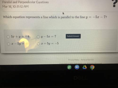 Parallel and perpendicular equations. Please help me understand this.