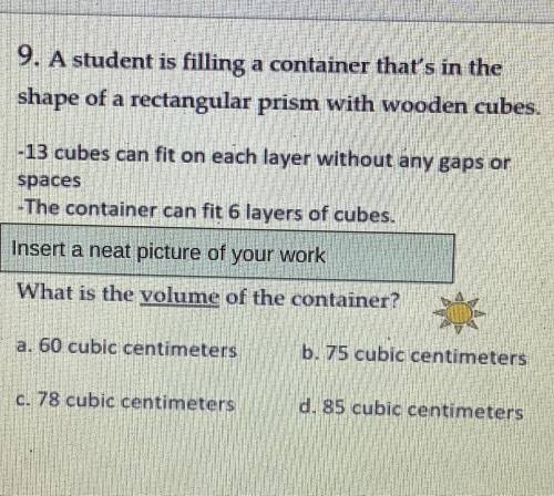 Easy 5th grade math please look at photo and show work. Giving brainliest!!