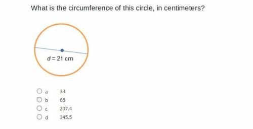 What is the circumference of this circle, in centimeters?