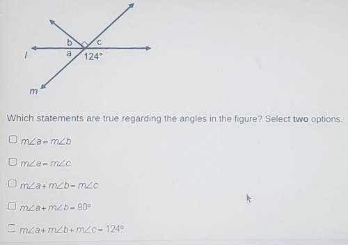 Line / and line m are straight lines ​