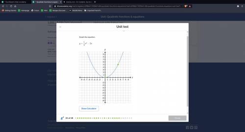 NEED HELP PLEASE!!
Graph the equation.
y=1/4x^2-2x