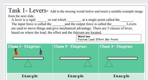 A lever is a rigid The input force is called at a single point called the called?​