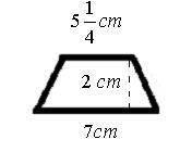What is the area of this trapezoid?

A. ²
B. ²
C. ²
D. ²
