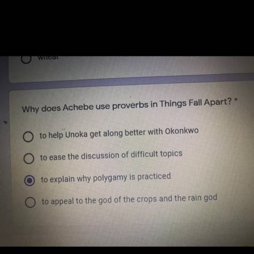 Why does Achebe's use proverbs in things fall apart ? Please help