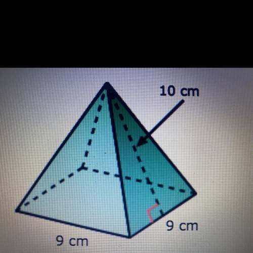 Find the surface area of thw figure below. 
A. 261 cm
B. 270 cm
C. 441 cm 
D. 810 cm