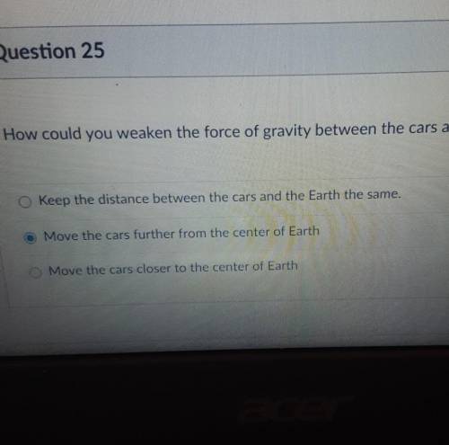 How could you weaken the force of gravity between cars and the Earth?**I WILL MARK BRAINLEST**​