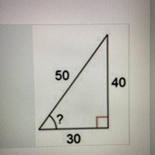 Find the missing angle in the triangle

A. 37 degrees
B. 39 degrees
C. 51 degrees 
D. 53 degrees