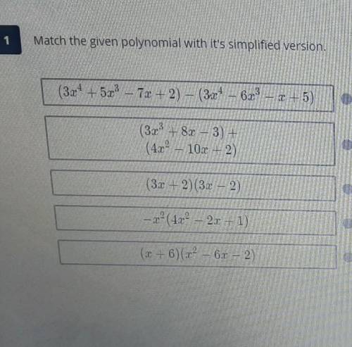 Please help! Simplify all these polonomials!​