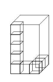How many unit cubes will fit in the rectangular prism? 
A) 9 B) 36 C) 40 D) 45