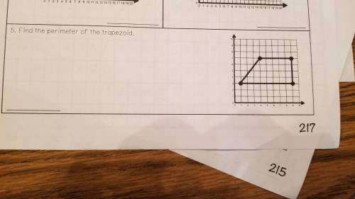 I need help with this question ; Find the perimeter of the trapezoid