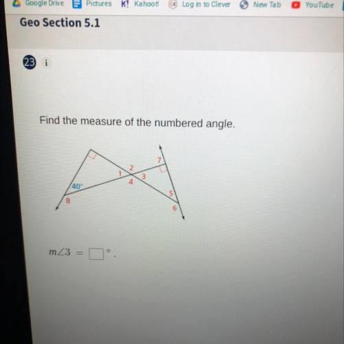 What is the angle of 3?