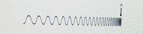 Identify the type of wave that would be located at Point A below.​