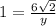 1 =  \frac{6 \sqrt{2} }{y}