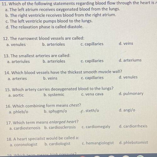 Med term questions Again