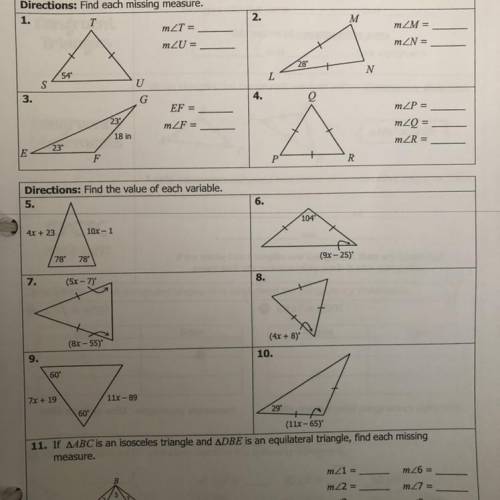 Unit 4 Homework 3: Isosceles & Equilateral Triangles Homework 3: Isosceles & Equilateral Tr