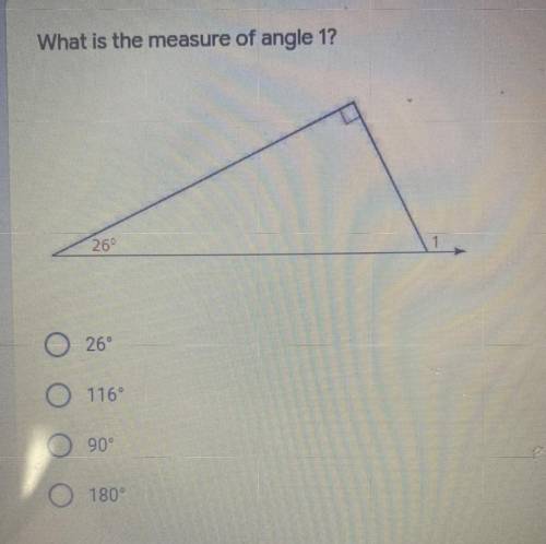 What is the measure of angle 1?