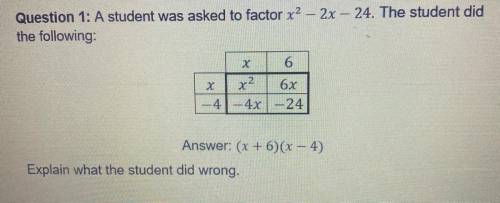 Can someone help and explain what the student did wrong and what the correct answer is