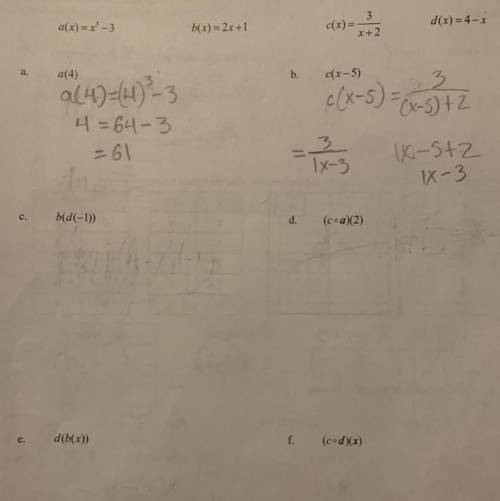 Help solve the last 4 questions plz
It’s algebra