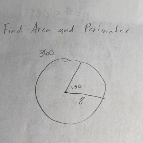 I need help finding the area and perimeter to this question. Pls help!! Thank you!