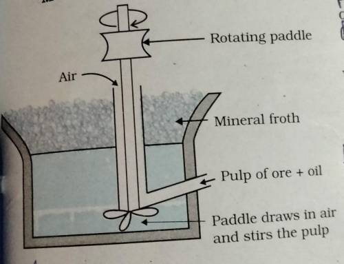 Explain this method (Froth floatation method)..........​