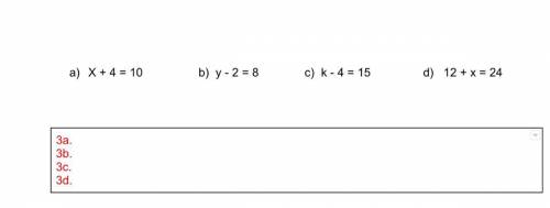 Solve each of the following equations
