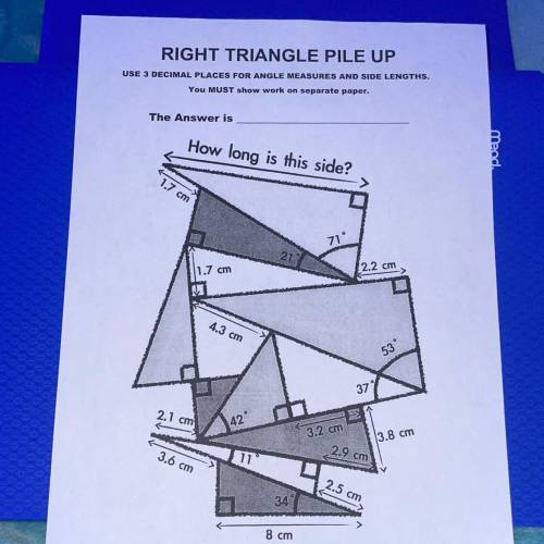 Right triangle pile up