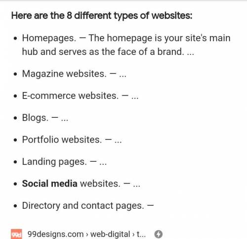 What Are the Types of Web Sites? *​