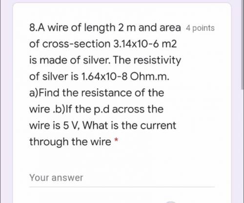 1)Find the resistance of a fixed resistor in a

circuit when the Ammeter reads 2 A and the p.d
acr