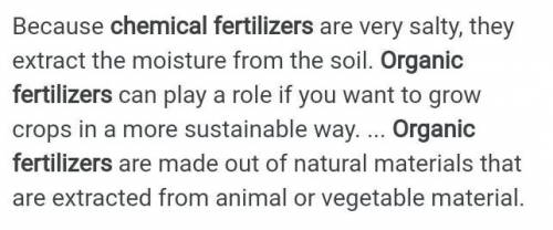 Introduce organic and chemical fertilizers

 
Differentiate between organic compost and chemical man