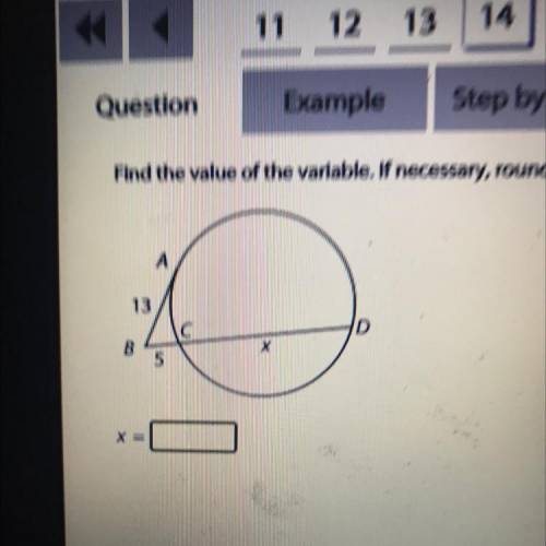 Find the value of the variable if necessary round the answer to the nearest tenth