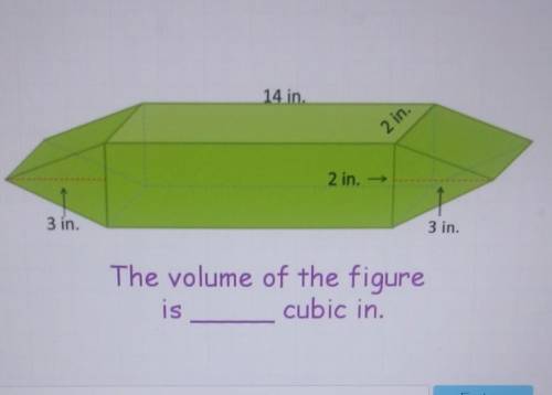 What is the volume of the fuigure.​