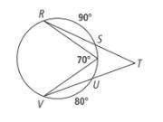 What is the measure of angle RTV?
