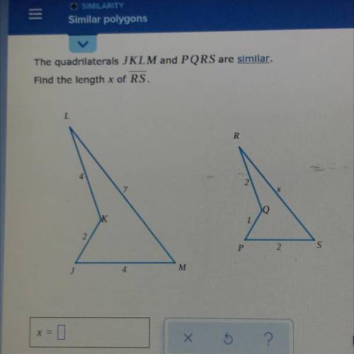 Uhh i guess you just find x ..