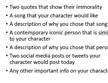 Pick a character from great gatsby and answer these questions about that one character

if the wor