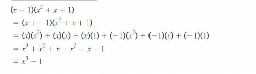 Multiply o binomial by a trinomial(x-1) (x²+x+1)​
