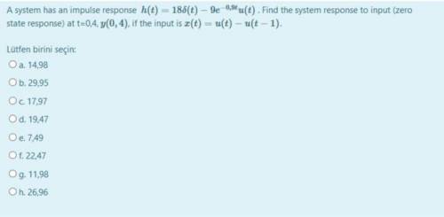 Find system response