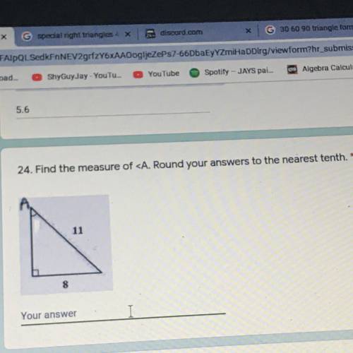24. Find the measure of
Please help