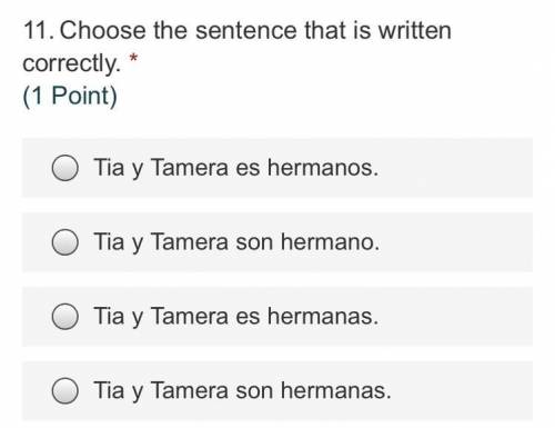 Choose the sentence that is written correctly