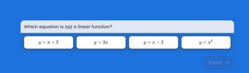 Which Is NOT a linear function?