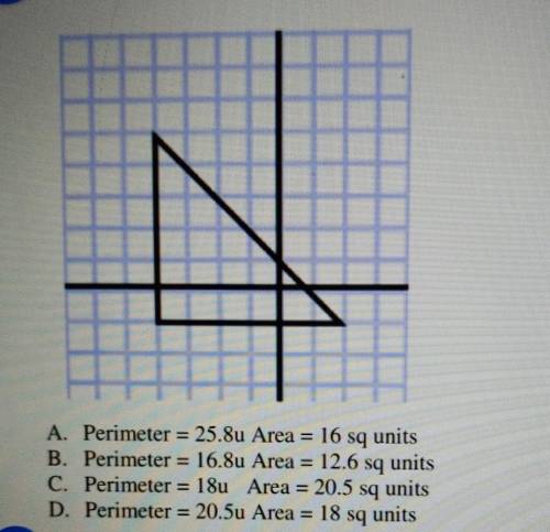 Find the perimeter and area of the figure​