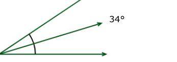 An angle is bisected, forming two new angles. If the original angle had a measure of 34°, what is t