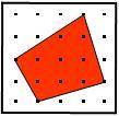 Find the area of the shaded polygon