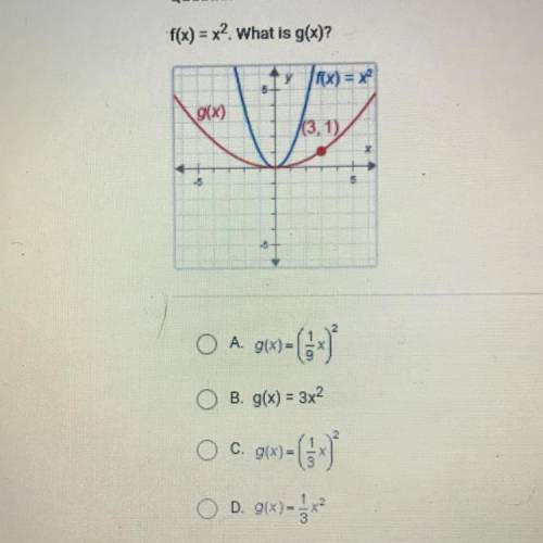 F(x) = x? What is g(x)?