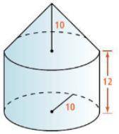 Find the volume of the composite figure to the nearest tenth. All work must be shown to receive ful