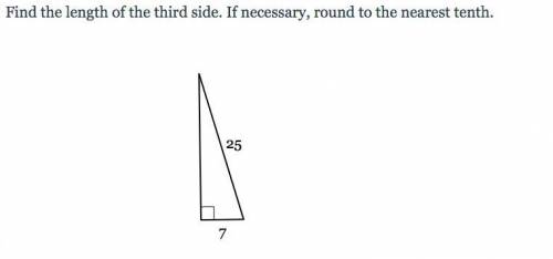 Find the length . IF necessary round to the tenth