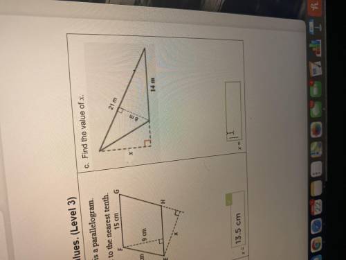 I need help finding the value of x, giving Max points or