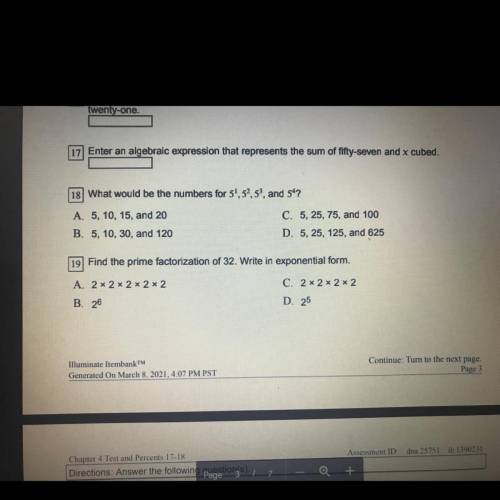 Can y’all help me on question 18?!