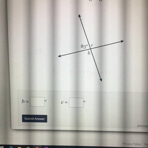 Vertical/Adjacent/Complementary Angles L1
Find the measure of the missing angles