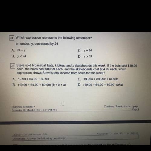 Can y’all help me on question 25